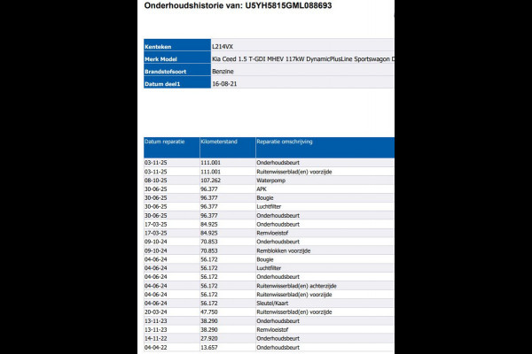 Kia Ceed Sportswagon 1.5 T-GDi 160PK Automaat DynamicPlusLine / Trekhaak / Airco-ecc./ Pdc+Camera / Stoel-Stuurverwarming / 1/2Leder / Apk 08-2027