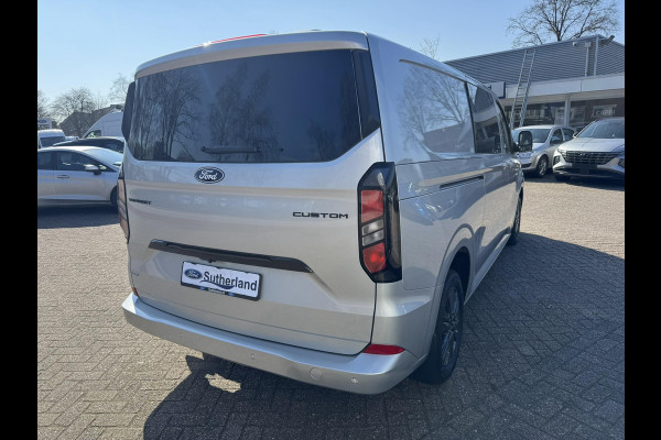 Ford Transit Custom 320 2.5 PHEV L2H1 Limited DC |SCI| Dubbele cabine | Dubbele schuifdeur | 360 graden camera | Adaptieve cruise control | 8-weg verstelbare en verwarmbare passagiersstoel | Inklapbare trekhaak | 17 inch velgen | AGM accu | Reservewiel | 12V aanlsuitpunt