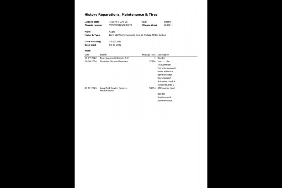 CUPRA Born Performance One 62 kWh|90%SOH|MASSAGE|ELEK.STOEL|ACC|CARPLAY|CAMERA|KEYLESS|STOEL+STUURVERW|NAVI|NAP|NL|INC.BTW|1e EIG|