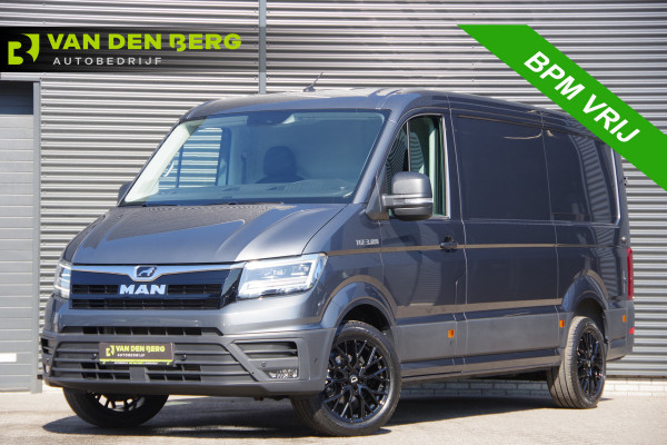 MAN TGE 3.180 35 2.0 L3H2 177PK AUT. LED, TREKHAAK, GEV. ERGO ACTIVE STOEL, STANDKACHEL, STOELVERWARMING, STUURVERWARMING, VOORRUIT VERW