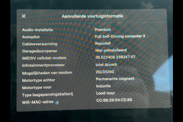 Tesla Model 3 Long Range AWD 75 kWh SOH 92.5 %|