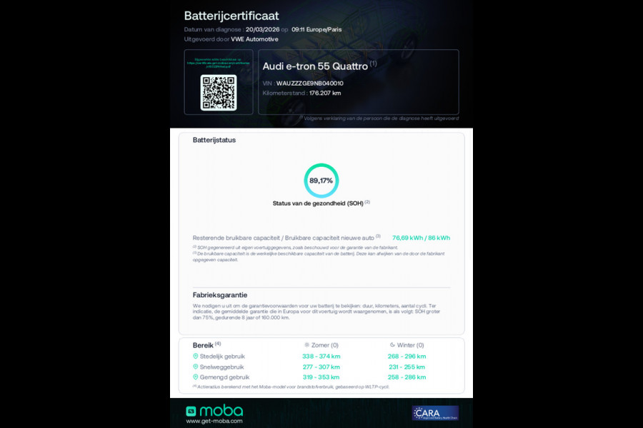 Audi e-tron 55 quattro 408 pk S edition 95 kWh, 2 X S-LINE, camera, afn trekhaak, vele opties, 1 e eigenaar, NL auto met nap