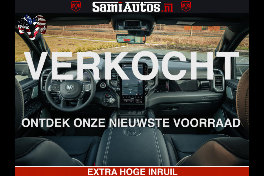 Dodge Ram 1500 Night Premium | Full Option | De Meest Luxe Pick-Up in zijn Klasse | Comfortabele Dubbele Cabine met Royale 5 Zitplaatsen | BPM vrij | Nu Leverbaar uit Voorraad | Voorraad Nr 2200 - 0886