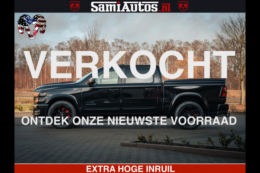 Dodge Ram 1500 Night Premium | Full Option | De Meest Luxe Pick-Up in zijn Klasse | Comfortabele Dubbele Cabine met Royale 5 Zitplaatsen | BPM vrij | Nu Leverbaar uit Voorraad | Voorraad Nr 2200 - 0886