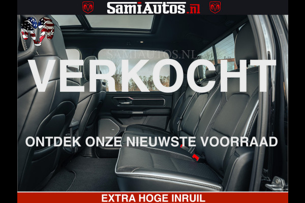 Dodge Ram 1500 Night Premium | Full Option | De Meest Luxe Pick-Up in zijn Klasse | Comfortabele Dubbele Cabine met Royale 5 Zitplaatsen | BPM vrij | Nu Leverbaar uit Voorraad | Voorraad Nr 2200 - 0886