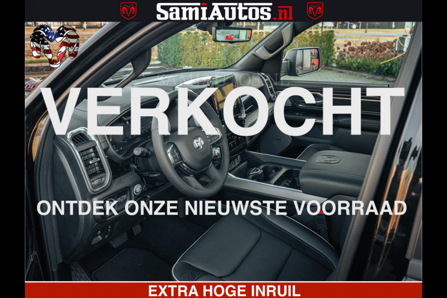 Dodge Ram 1500 Night Premium | Full Option | De Meest Luxe Pick-Up in zijn Klasse | Comfortabele Dubbele Cabine met Royale 5 Zitplaatsen | BPM vrij | Nu Leverbaar uit Voorraad | Voorraad Nr 2200 - 0886