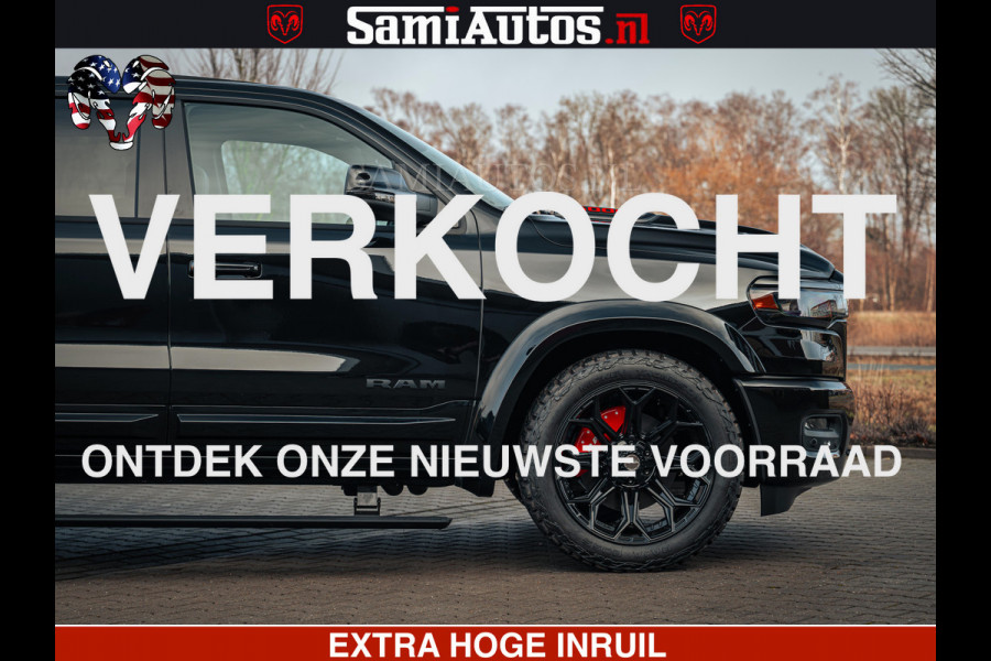 Dodge Ram 1500 Night Premium | Full Option | De Meest Luxe Pick-Up in zijn Klasse | Comfortabele Dubbele Cabine met Royale 5 Zitplaatsen | BPM vrij | Nu Leverbaar uit Voorraad | Voorraad Nr 2200 - 0886