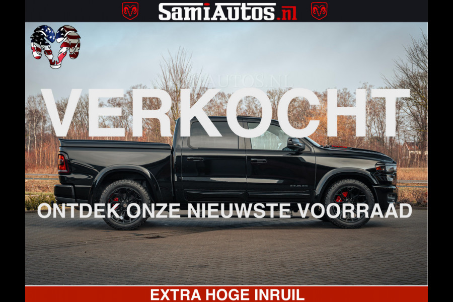 Dodge Ram 1500 Night Premium | Full Option | De Meest Luxe Pick-Up in zijn Klasse | Comfortabele Dubbele Cabine met Royale 5 Zitplaatsen | BPM vrij | Nu Leverbaar uit Voorraad | Voorraad Nr 2200 - 0886
