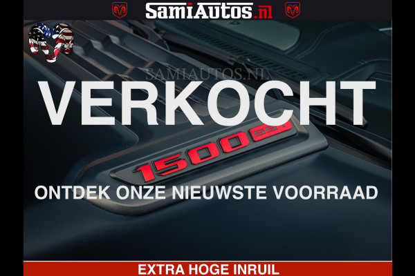 Dodge Ram 1500 Night Premium | Full Option | De Meest Luxe Pick-Up in zijn Klasse | Comfortabele Dubbele Cabine met Royale 5 Zitplaatsen | BPM vrij | Nu Leverbaar uit Voorraad | Voorraad Nr 2200 - 0886