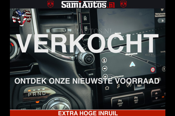 Dodge Ram 1500 Night Premium | Full Option | De Meest Luxe Pick-Up in zijn Klasse | Comfortabele Dubbele Cabine met Royale 5 Zitplaatsen | BPM vrij | Nu Leverbaar uit Voorraad | Voorraad Nr 2200 - 0886