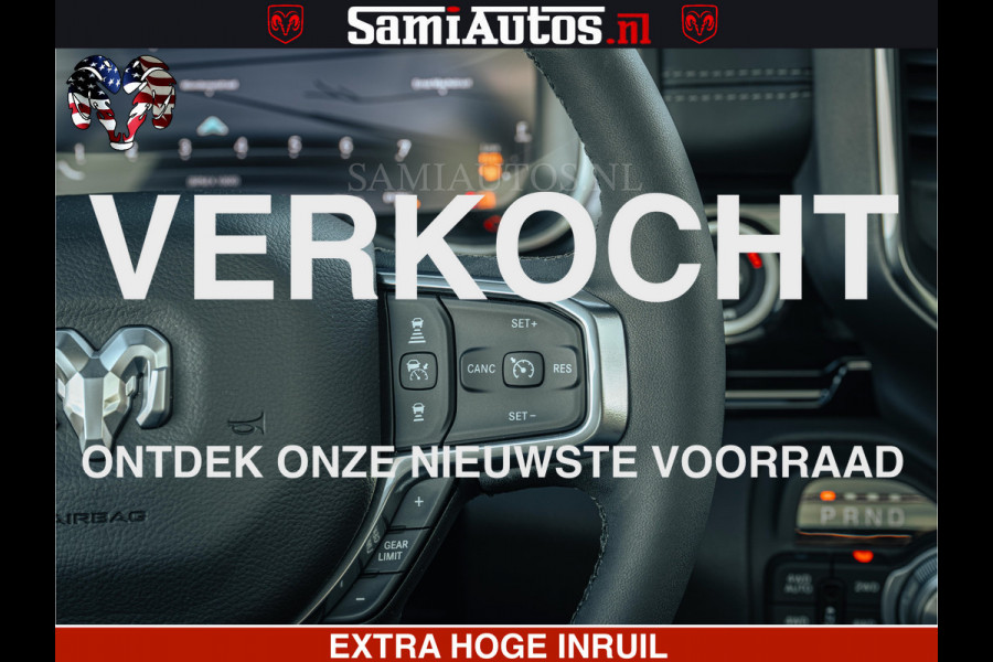 Dodge Ram 1500 Night Premium | Full Option | De Meest Luxe Pick-Up in zijn Klasse | Comfortabele Dubbele Cabine met Royale 5 Zitplaatsen | BPM vrij | Nu Leverbaar uit Voorraad | Voorraad Nr 2200 - 0886