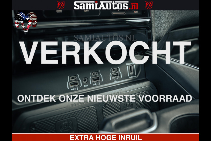 Dodge Ram 1500 Night Premium | Full Option | De Meest Luxe Pick-Up in zijn Klasse | Comfortabele Dubbele Cabine met Royale 5 Zitplaatsen | BPM vrij | Nu Leverbaar uit Voorraad | Voorraad Nr 2200 - 0886