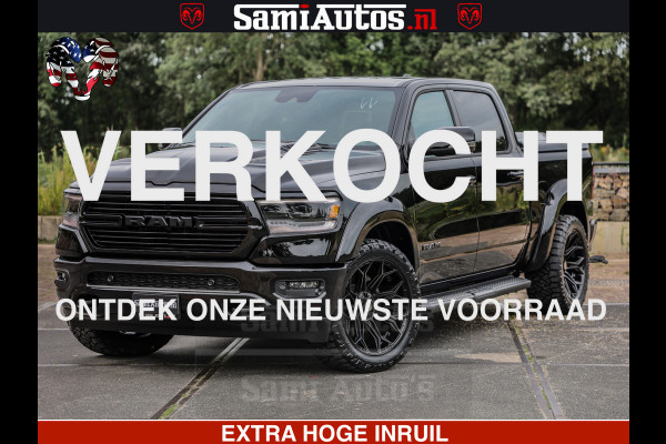 Dodge Ram 1500 Laramie Sport | HEMI 5.7 V8 4x4 | LPG | Grootscherm 12" | LARAMIE PERFORMANCE | ZWART | CREWCAB 5'7 | GRIJSKENTEKEN | DUBBELE CABINE | 5 Persoons | VOORRAAD NR 2525 - 1256