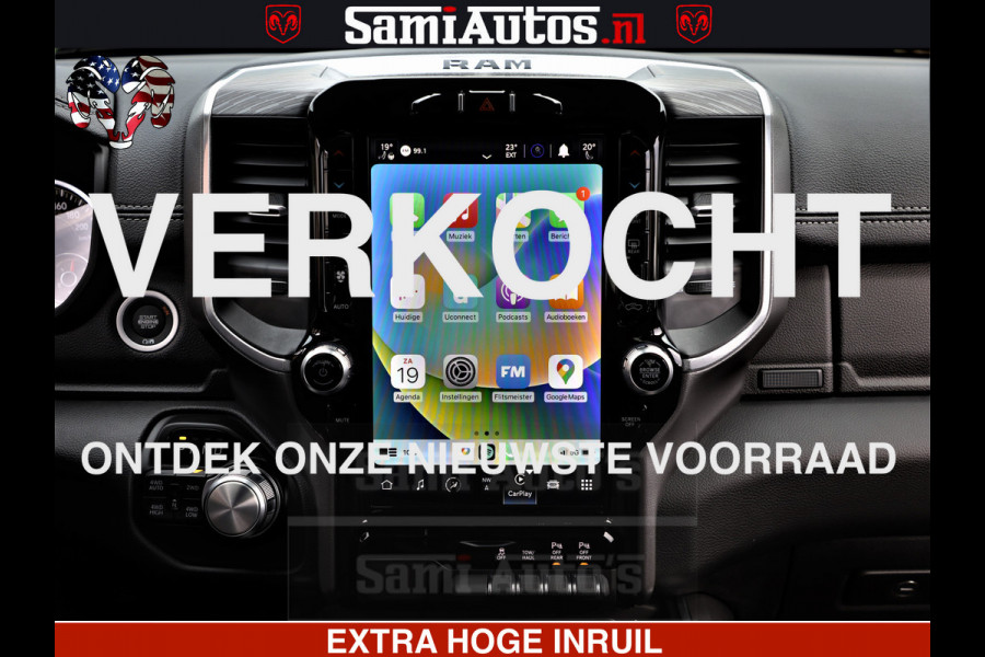 Dodge Ram 1500 Laramie Sport | HEMI 5.7 V8 4x4 | LPG | Grootscherm 12" | LARAMIE PERFORMANCE | ZWART | CREWCAB 5'7 | GRIJSKENTEKEN | DUBBELE CABINE | 5 Persoons | VOORRAAD NR 2525 - 1256