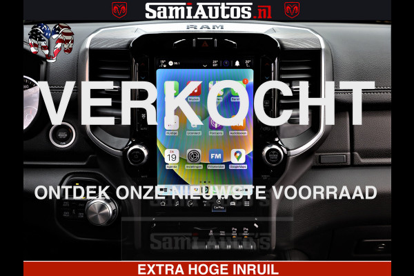 Dodge Ram 1500 Laramie Sport | HEMI 5.7 V8 4x4 | LPG | Grootscherm 12" | LARAMIE PERFORMANCE | ZWART | CREWCAB 5'7 | GRIJSKENTEKEN | DUBBELE CABINE | 5 Persoons | VOORRAAD NR 2525 - 1256