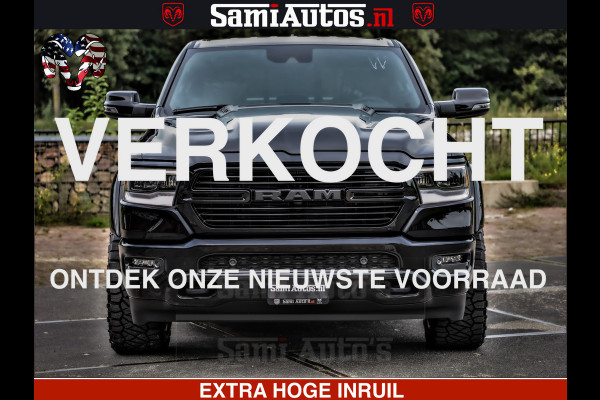 Dodge Ram 1500 Laramie Sport | HEMI 5.7 V8 4x4 | LPG | Grootscherm 12" | LARAMIE PERFORMANCE | ZWART | CREWCAB 5'7 | GRIJSKENTEKEN | DUBBELE CABINE | 5 Persoons | VOORRAAD NR 2525 - 1256