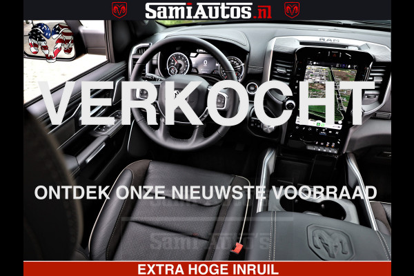 Dodge Ram 1500 Laramie Sport | HEMI 5.7 V8 4x4 | LPG | Grootscherm 12" | LARAMIE PERFORMANCE | ZWART | CREWCAB 5'7 | GRIJSKENTEKEN | DUBBELE CABINE | 5 Persoons | VOORRAAD NR 2525 - 1256
