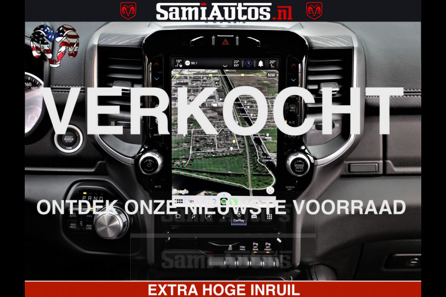 Dodge Ram 1500 Laramie Sport | HEMI 5.7 V8 4x4 | LPG | Grootscherm 12" | LARAMIE PERFORMANCE | ZWART | CREWCAB 5'7 | GRIJSKENTEKEN | DUBBELE CABINE | 5 Persoons | VOORRAAD NR 2525 - 1256