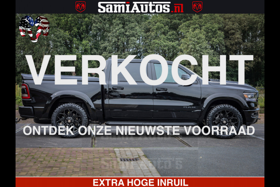 Dodge Ram 1500 Laramie Sport | HEMI 5.7 V8 4x4 | LPG | Grootscherm 12" | LARAMIE PERFORMANCE | ZWART | CREWCAB 5'7 | GRIJSKENTEKEN | DUBBELE CABINE | 5 Persoons | VOORRAAD NR 2525 - 1256