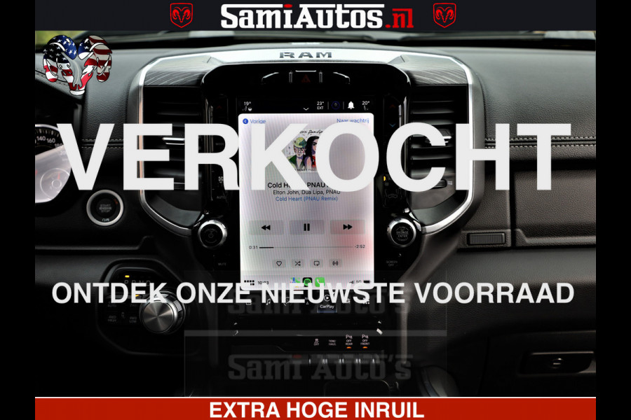 Dodge Ram 1500 Laramie Sport | HEMI 5.7 V8 4x4 | LPG | Grootscherm 12" | LARAMIE PERFORMANCE | ZWART | CREWCAB 5'7 | GRIJSKENTEKEN | DUBBELE CABINE | 5 Persoons | VOORRAAD NR 2525 - 1256