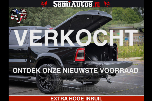 Dodge Ram 1500 Laramie Sport | HEMI 5.7 V8 4x4 | LPG | Grootscherm 12" | LARAMIE PERFORMANCE | ZWART | CREWCAB 5'7 | GRIJSKENTEKEN | DUBBELE CABINE | 5 Persoons | VOORRAAD NR 2525 - 1256