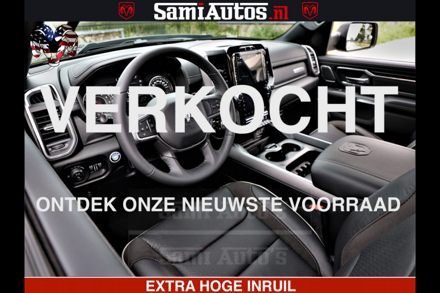 Dodge Ram 1500 Laramie Sport | HEMI 5.7 V8 4x4 | LPG | Grootscherm 12" | LARAMIE PERFORMANCE | ZWART | CREWCAB 5'7 | GRIJSKENTEKEN | DUBBELE CABINE | 5 Persoons | VOORRAAD NR 2525 - 1256