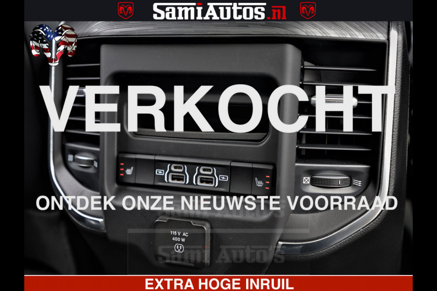 Dodge Ram 1500 Laramie Sport | HEMI 5.7 V8 4x4 | LPG | Grootscherm 12" | LARAMIE PERFORMANCE | ZWART | CREWCAB 5'7 | GRIJSKENTEKEN | DUBBELE CABINE | 5 Persoons | VOORRAAD NR 2525 - 1256