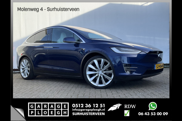 Tesla Model X 100D 7-Pers Trekhaak Autopilot Luchtvering Leer 132K Stoelverw NL-Auto!