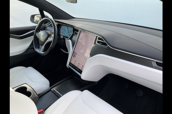 Tesla Model X 100D 7-Pers Trekhaak Autopilot Luchtvering Leer 132K Stoelverw NL-Auto!