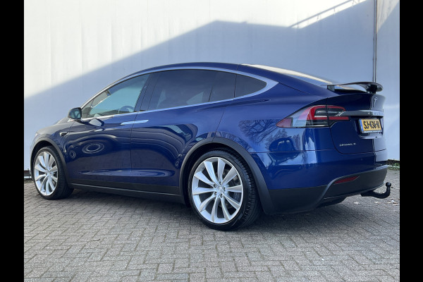 Tesla Model X 100D 7-Pers Trekhaak Autopilot Luchtvering Leer 132K Stoelverw NL-Auto!