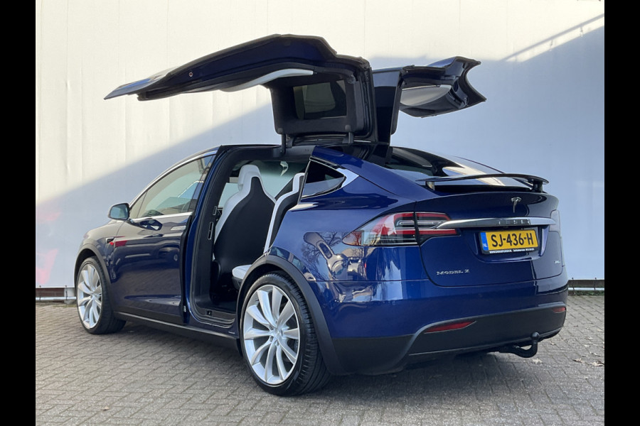 Tesla Model X 100D 7-Pers Trekhaak Autopilot Luchtvering Leer 132K Stoelverw NL-Auto!