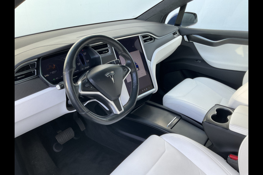 Tesla Model X 100D 7-Pers Trekhaak Autopilot Luchtvering Leer 132K Stoelverw NL-Auto!