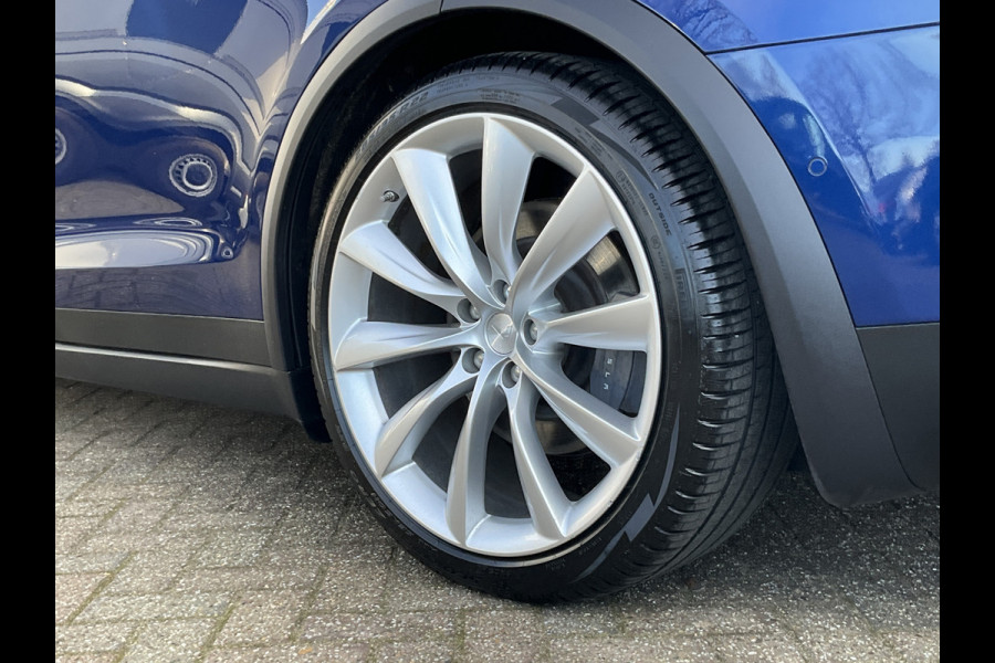 Tesla Model X 100D 7-Pers Trekhaak Autopilot Luchtvering Leer 132K Stoelverw NL-Auto!