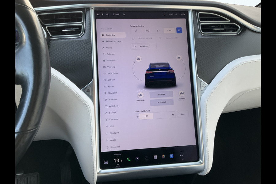 Tesla Model X 100D 7-Pers Trekhaak Autopilot Luchtvering Leer 132K Stoelverw NL-Auto!
