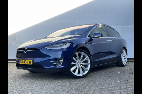 Tesla Model X 100D 7-Pers Trekhaak Autopilot Luchtvering Leer 132K Stoelverw NL-Auto!