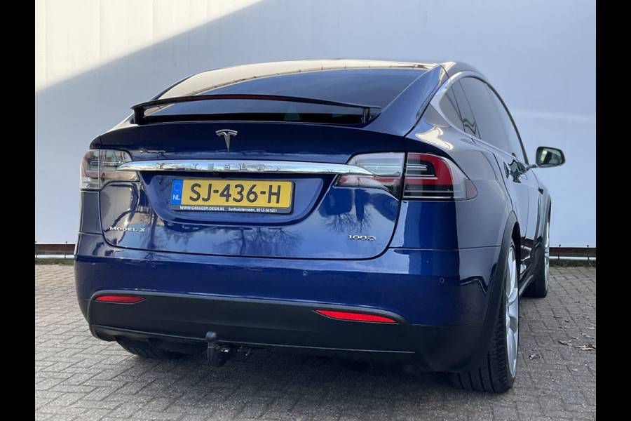 Tesla Model X 100D 7-Pers Trekhaak Autopilot Luchtvering Leer 132K Stoelverw NL-Auto!