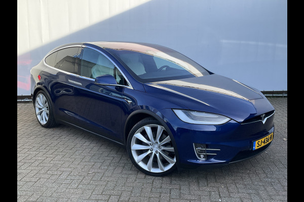 Tesla Model X 100D 7-Pers Trekhaak Autopilot Luchtvering Leer 132K Stoelverw NL-Auto!