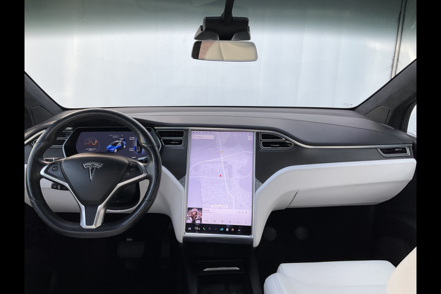 Tesla Model X 100D 7-Pers Trekhaak Autopilot Luchtvering Leer 132K Stoelverw NL-Auto!