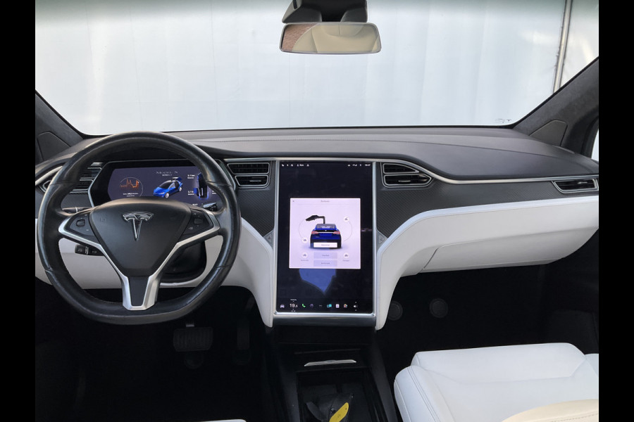 Tesla Model X 100D 7-Pers Trekhaak Autopilot Luchtvering Leer 132K Stoelverw NL-Auto!