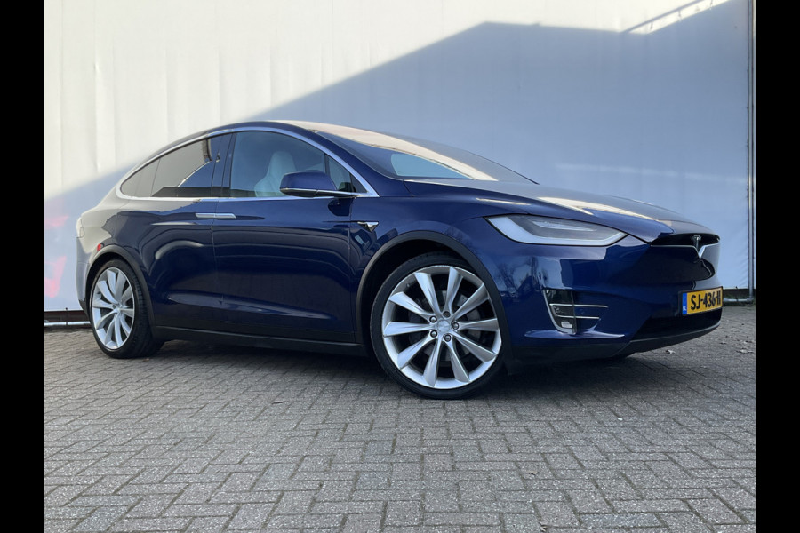 Tesla Model X 100D 7-Pers Trekhaak Autopilot Luchtvering Leer 132K Stoelverw NL-Auto!