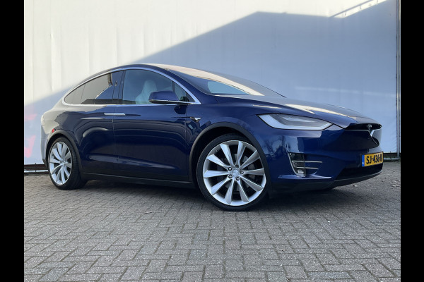 Tesla Model X 100D 7-Pers Trekhaak Autopilot Luchtvering Leer 132K Stoelverw NL-Auto!