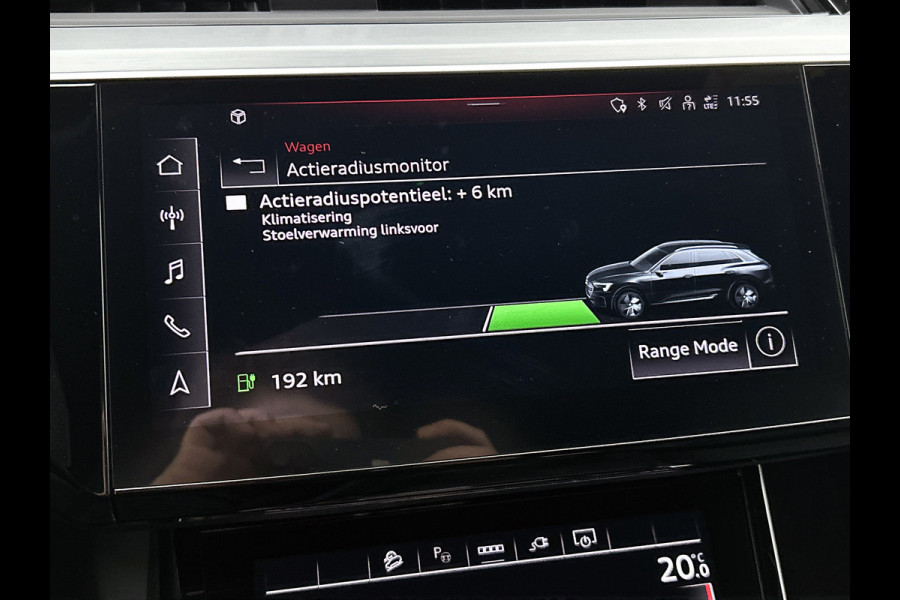 Audi e-tron S quattro 95 kWh (NL-auto, Trekhaak, Camera, StoelV, Carplay/ Android, PDC V+A, Adapt Cruise, Etc)