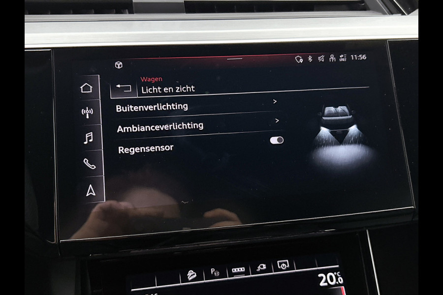 Audi e-tron S quattro 95 kWh (NL-auto, Trekhaak, Camera, StoelV, Carplay/ Android, PDC V+A, Adapt Cruise, Etc)