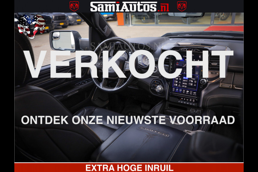 Dodge Ram 1500 LIMITED BLACK OPS | 5.7 V8 402 PK HEMI | MEEST VOLLE EN LUXE UITVOERING | CREW CAB | DUBBELE CABINE DC 5 PERSOONS | CREW CAB 5 PERSOONS | DUBBELE CABINE DC | MEEST ROYALE EN COMFORTABELE BEDRIJFSAUTO | HEAD-UP | LUCHTVERING | RONDOM CAMERA | MWK KLEP | PANORAMA DAK |