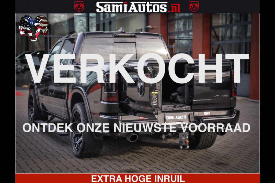 Dodge Ram 1500 LIMITED BLACK OPS | 5.7 V8 402 PK HEMI | MEEST VOLLE EN LUXE UITVOERING | CREW CAB | DUBBELE CABINE DC 5 PERSOONS | CREW CAB 5 PERSOONS | DUBBELE CABINE DC | MEEST ROYALE EN COMFORTABELE BEDRIJFSAUTO | HEAD-UP | LUCHTVERING | RONDOM CAMERA | MWK KLEP | PANORAMA DAK |