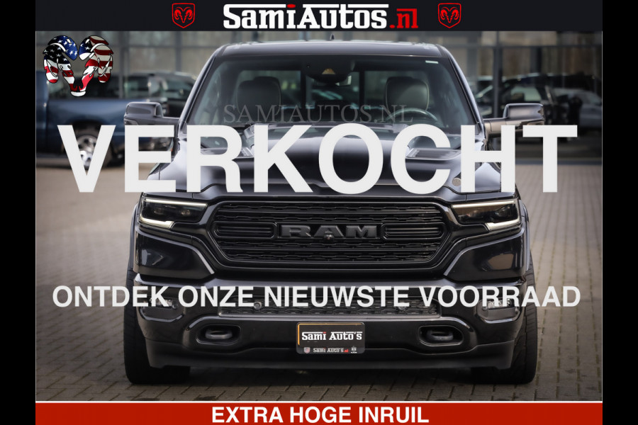 Dodge Ram 1500 LIMITED BLACK OPS | 5.7 V8 402 PK HEMI | MEEST VOLLE EN LUXE UITVOERING | CREW CAB | DUBBELE CABINE DC 5 PERSOONS | CREW CAB 5 PERSOONS | DUBBELE CABINE DC | MEEST ROYALE EN COMFORTABELE BEDRIJFSAUTO | HEAD-UP | LUCHTVERING | RONDOM CAMERA | MWK KLEP | PANORAMA DAK |