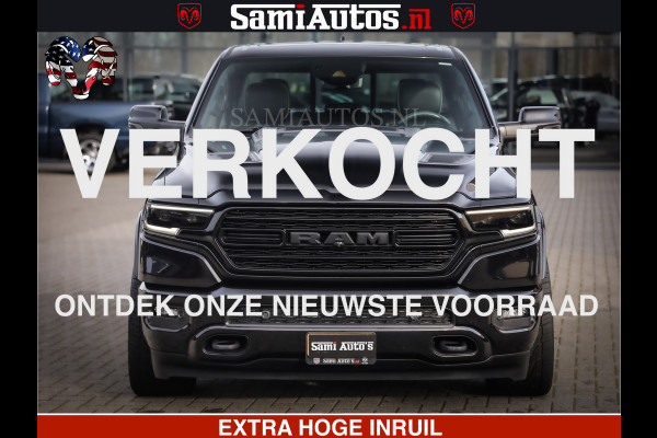 Dodge Ram 1500 LIMITED BLACK OPS | 5.7 V8 402 PK HEMI | MEEST VOLLE EN LUXE UITVOERING | CREW CAB | DUBBELE CABINE DC 5 PERSOONS | CREW CAB 5 PERSOONS | DUBBELE CABINE DC | MEEST ROYALE EN COMFORTABELE BEDRIJFSAUTO | HEAD-UP | LUCHTVERING | RONDOM CAMERA | MWK KLEP | PANORAMA DAK |