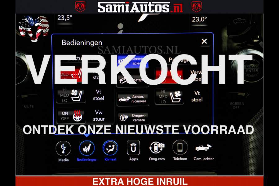 Dodge Ram 1500 LIMITED BLACK OPS | 5.7 V8 402 PK HEMI | MEEST VOLLE EN LUXE UITVOERING | CREW CAB | DUBBELE CABINE DC 5 PERSOONS | CREW CAB 5 PERSOONS | DUBBELE CABINE DC | MEEST ROYALE EN COMFORTABELE BEDRIJFSAUTO | HEAD-UP | LUCHTVERING | RONDOM CAMERA | MWK KLEP | PANORAMA DAK |