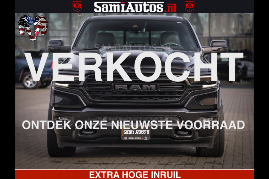 Dodge Ram 1500 LIMITED BLACK OPS | 5.7 V8 402 PK HEMI | MEEST VOLLE EN LUXE UITVOERING | CREW CAB | DUBBELE CABINE DC 5 PERSOONS | CREW CAB 5 PERSOONS | DUBBELE CABINE DC | MEEST ROYALE EN COMFORTABELE BEDRIJFSAUTO | HEAD-UP | LUCHTVERING | RONDOM CAMERA | MWK KLEP | PANORAMA DAK |