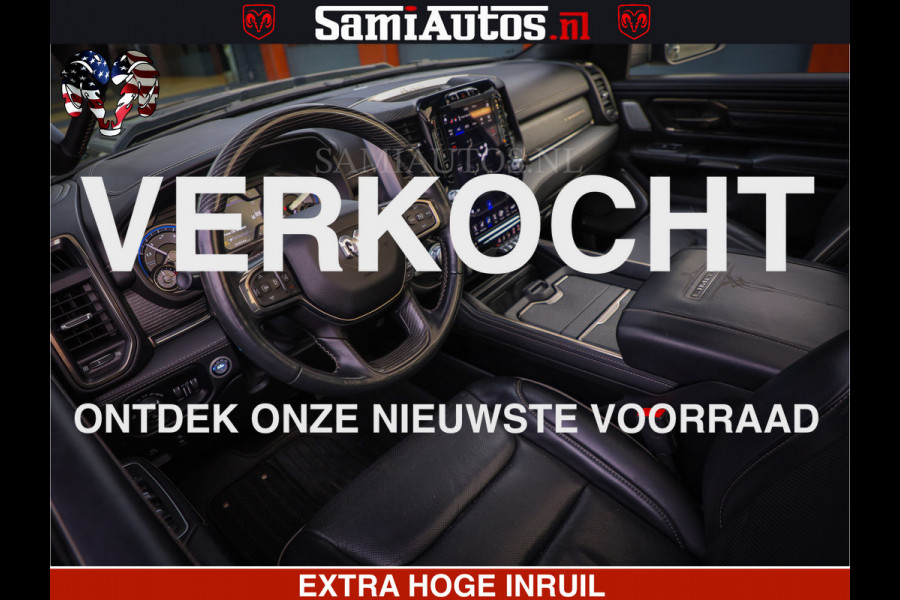 Dodge Ram 1500 LIMITED BLACK OPS | 5.7 V8 402 PK HEMI | MEEST VOLLE EN LUXE UITVOERING | CREW CAB | DUBBELE CABINE DC 5 PERSOONS | CREW CAB 5 PERSOONS | DUBBELE CABINE DC | MEEST ROYALE EN COMFORTABELE BEDRIJFSAUTO | HEAD-UP | LUCHTVERING | RONDOM CAMERA | MWK KLEP | PANORAMA DAK |
